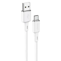 Acefast USB kabelis - USB Type C 1.2m, 3A baltas (C2-04 baltas)