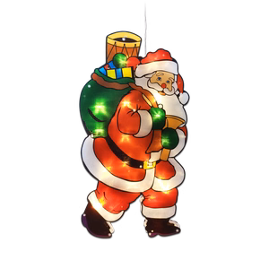Rebel Santa Claus Christmas light decoration
