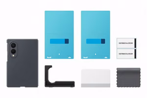 EF971CBE magnetinis silikoninis dėklas Samsung Galaxy Fold 8, juodas