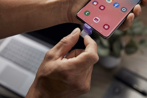 Kingston Technology DataTraveler microDuo 3C USB atmintinė 64 GB USB Type-A / USB Type-C 3.2 Gen 1 (3.1 Gen 1) violetinė, nerūdijantis plienas