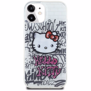 Hello Kitty IML Kitty On Bricks Graffiti dėklas telefonui iPhone 15 - baltas