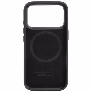 Audi R8 Genuine Leather MagSafe Case for iPhone 17 Pro - Black and Red