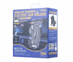 CAR HOLDER REMAX RM-C31 15W BELAIDIS juodas