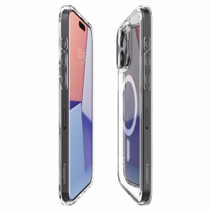 Spigen Ultra Hybrid Mag dėklas su MagSafe iPhone 15 Pro - baltas