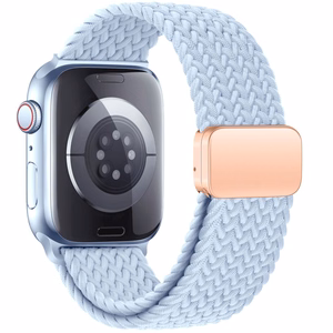 TECH-PROTECT NYLONMAG APPLE WATCH 4 / 5 / 6 / 7 / 8 / 9 / SE (38 / 40 / 41 MM) ŠVIESIAI MĖLYNAS