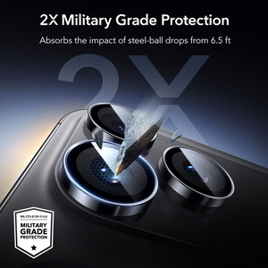 ESR Armorite kameros apsauga iPhone 14 Pro / Pro Max / 15 Pro / Pro Max / 16 Pro / Pro Max / 17 Pro / Pro Max - juodas