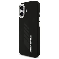 AMG silikoninis Oversize Rhombs MagSafe dėklas iPhone 17 - juodas