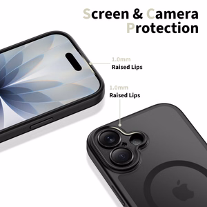 Tech-Protect Magpeak Magsafe CC dėklas telefonui iPhone 17 - matinės juodos spalvos