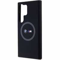BMW M Silikoninis spausdintas žiedas Magnetinis dėklas telefonui Samsung Galaxy S24 Ultra - juodas