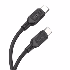 Кабель USB C - USB C Hoco 3A 60W 1 m X90 чёрный