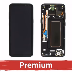 LCD ekranas suderinamas su Samsung G955 S8 Plus su rėmeliu / Midnight Black / OEM