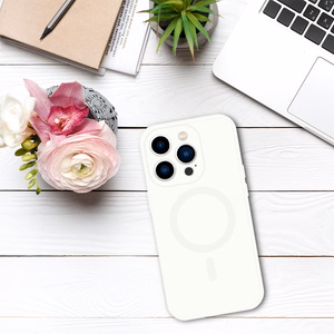 TEL PROTECT MagSilicone Dėklas telefonui Iphone 13 - baltas