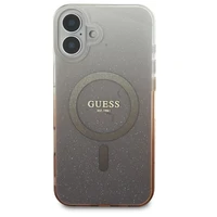 Guess IML blizgučių gradiento Magnetinis iPhone 16 dėklas – rudas