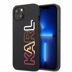Karl Lagerfeld KLHCP13SPCOBK iPhone 13 mini 5,4 "juodas kietas dėklas Multipink Brand