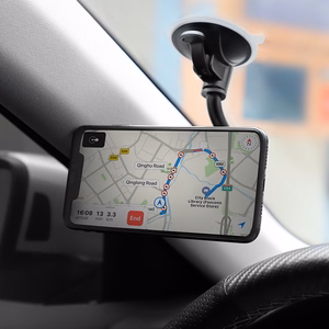 Automobilinis universalus telefono laikiklis Hoco (CA55) Astute tvirtinamas ant stiklo, magnetinis juodas