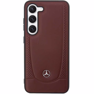 Mercedes MEHCS23MARMRE S23+ S916 raudonas/raudonas kietas dėklas Odinis Urban Bengale