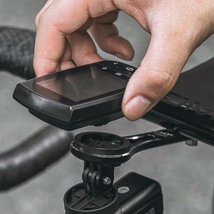 Rockbros dviračio laikiklis Garmin / GoPro, juodas