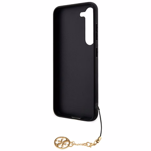 Guess 4G Charms Collection dėklas telefonui Samsung Galaxy A35 - juodas