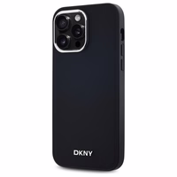 DKNY Paprastas logotipas Magnetinis dėklas telefonui iPhone 14 Pro Max - juodas