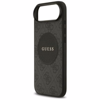 Guess 4G Circle Classic Logo Magnetinis dėklas telefonui iPhone Air - juoda