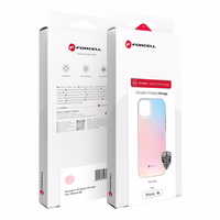 FORCELL F-PROTECT Mirage, karinio standarto išbandytas magnetinis dėklas telefonui IPHONE 16 PRO MAX, rausvai mėlynas
