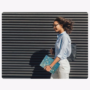 TechProtect SmartCase deklas Samsung Galaxy Tab A9+ / A11+ Plus 11.0 X210 / X215 / X216 / X230 / X235 / X236 - Melynas ir baltas