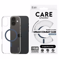 CARE by PanzerGlass Flagmano dėklas telefonui iPhone 16 Plus 6.7" mėlynas/mėlynas Magnetinis 1367