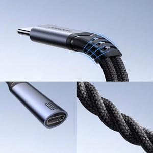 Adapteris Joyroom SY-C02 2in1 juodas 14cm (įėjimas: Type-C / išėjimas: 2x Type-C)