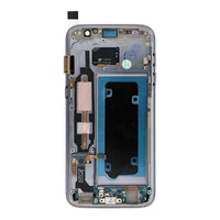 FixCell ekranas LCD SAMSUNG S7 su rėmeliu juodas (refurb)