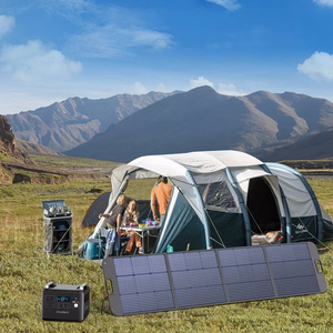 Choetech SC011 saulės įkroviklis 200W nešiojamas saulės skydelis - juodas