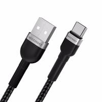 Wozinsky WNBAC2 USB-A / USB-C kabelis 2.4A 2m - juodas