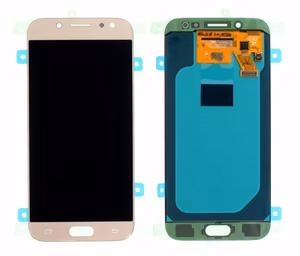 Ekranas Samsung J530 J5 2017 su lietimui jautriu stikliuku auksinis OLED