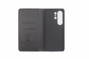 JM STAND FLIP CASE skirtas Galaxy S26 Ultra, juodos spalvos