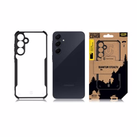 Tactical Quantum Stealth Dėklas skirta Samsung Galaxy A35 5G Skaidrus/Juodas