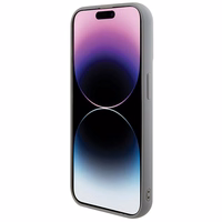 Guess Sequin Script Metal dėklas telefonui iPhone 15 Pro Max - sidabrinis