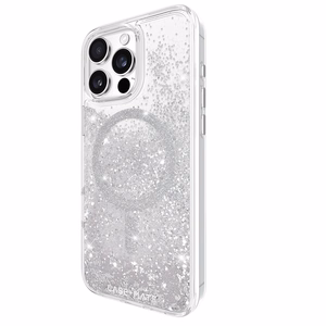 Case-Mate Waterfall MagSafe dėklas, skirtas iPhone 16 Pro Max, sidabro spalvos