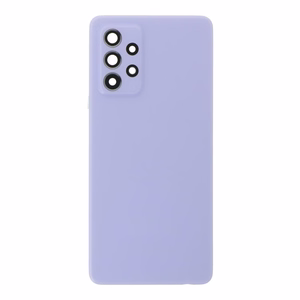 Задняя крышка Samsung A52 4G / A52 5G / A52S 5G A525 / A526 / A528 фиолетовая (со стеклом камеры) OEM