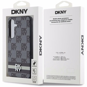 DKNY odinis languoto Mono rašto ir spausdintų juostų dėklas telefonui Samsung Galaxy S24+ - juodas