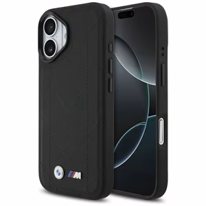 BMW M Quilted Logo MagSafe dėklas telefonui iPhone 17 - juodas