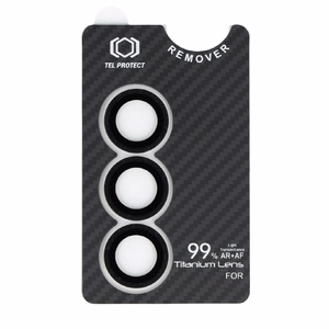 Grūdintas stiklas Tel Protect Titanium Lens 99% AR Aramid Series ant kameros Samsung Galaxy S25 Plus (3 objektyvai)