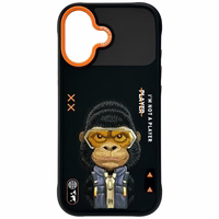 Nimmy Cool&Cute 2.0 Gorilla dėklas iPhone 17 - juodas