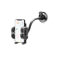 FORCELL F-GRIP Regular 17 cm automobilio laikiklis priekinio stiklo / prietaisų skydelio / oro angai juodas