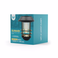 Forever Light Solar LED lempa lantern SUNARI FLS-40 juodas
