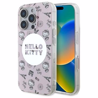 Hello Kitty IML Visur Paryžius magnetinis iPhone 16 Pro dėklas - rožinis