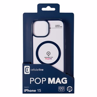 Cellularline Pop Mag - iPhone 15 MagSafe dėklas (mėlynas)