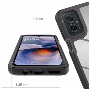 Tech-Protect Defense dėklas telefonui Motorola Moto G15 / G15 Power / G05 / E15 - juodas