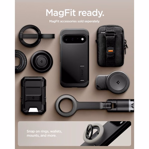 Spigen Tough Armor Mag MagSafe dėklas, skirtas Google Pixel 11, juodas