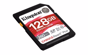 Kingston Technology Canvas React Plus 128 GB SDXC UHS-II Klasės 10