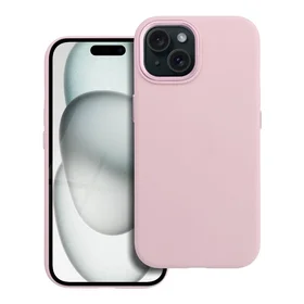 Dėklas skirtas iPhone 15 Forcell F-Protect Frame Premium suderinamas su Magsafe rožinis