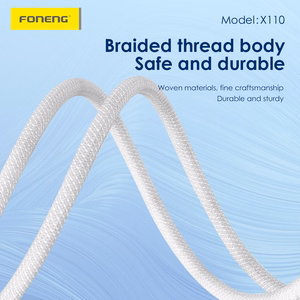 Foneng Kabelis X110 - Type-C į Type-C - PD 60W 3A 1,2 m baltas
